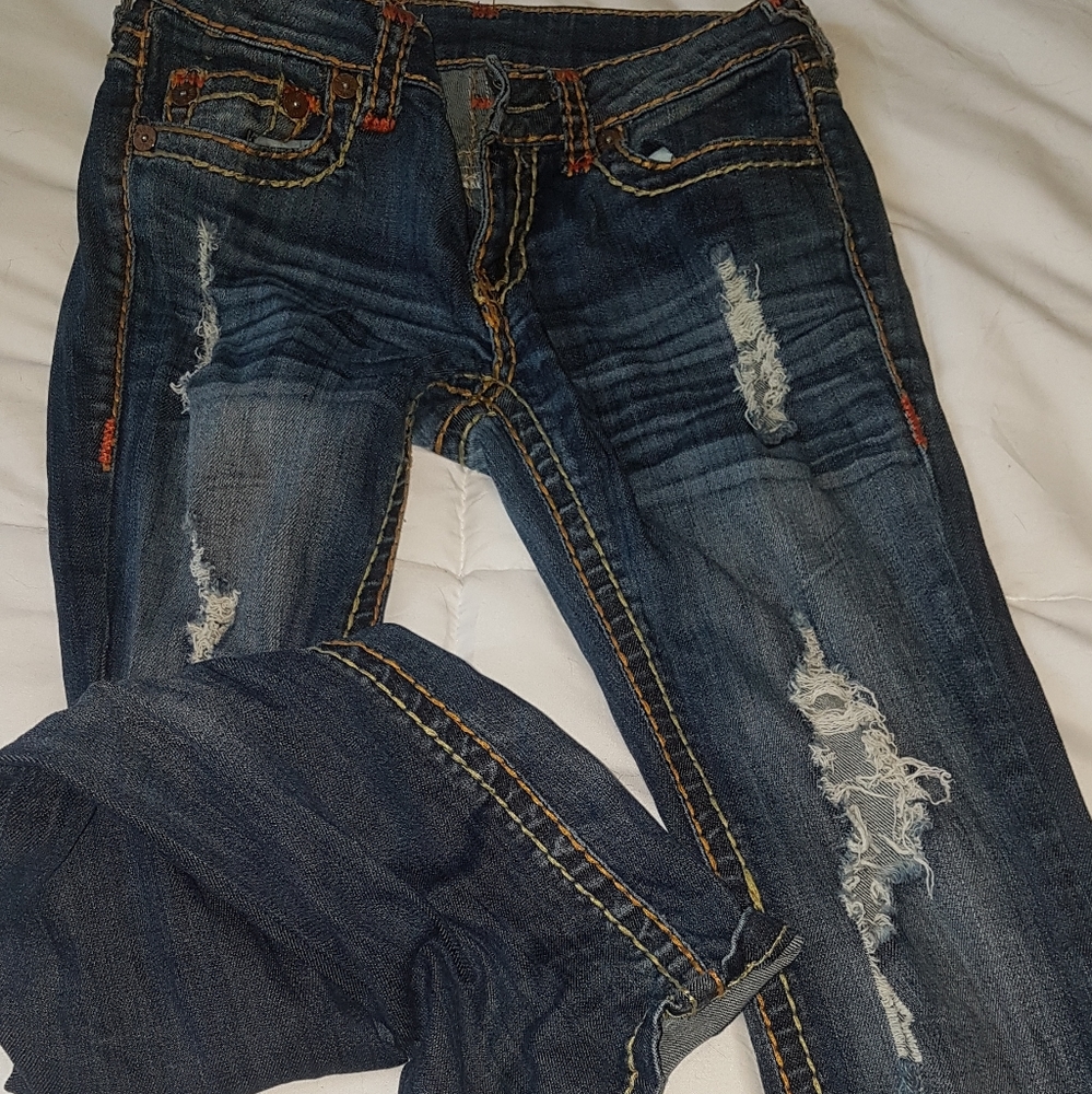 boot-cut miss chic jeans